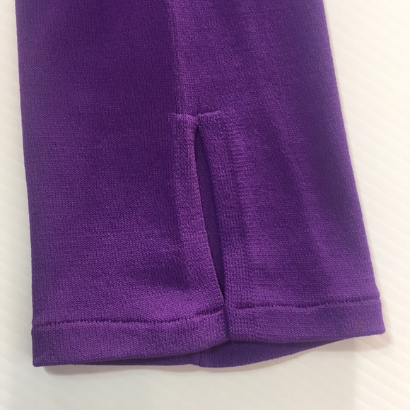 Purple sweater . Sz S . Beaded/sequins Vneck - Picture 8 of 16